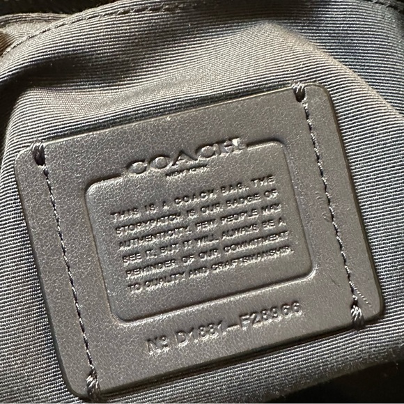 Authentic Coach MIA Shoulder Bag - Navy Blue | F28966 | Refined Pebble Leather - Picture 4 of 16